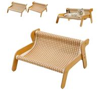 Mellowkin Cat Scratcher Couch, The Claw Lounge, Pet Wavy Rocker, 2-in-1 Cat Scratch Pad and Lounger, Sisal Cats Chair with High Load Capacity, Gentle on Claws for Healthy Scratching and Relaxing (B)