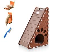 Mellowkin Cat Scratcher, Mellowkin Felt Cat Scratcher, Ramp Triangular Vertical Felt Cat Board, with Plush Ball Toys, Durable Easy to Clean (#3)