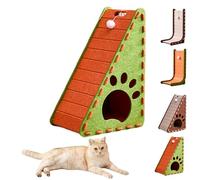 Mellowkin Cat Scratcher, Vertical Felt Cat Scratcher, L Type and Triangle Cat Scratching Pads Durable Easy to Clean and No Mess (Style B,Triangle)