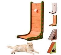 Mellowkin Cat Scratcher, Vertical Felt Cat Scratcher, L Type and Triangle Cat Scratching Pads Durable Easy to Clean and No Mess (Style B,L Type)