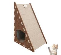 Mellowkin Cat Scratching Board Felt Vertical Felt Cat Scratching Board Triangular Vertical Integrated Scratching Board with Cat Bed Wear-Resistant and Non-Shedding (Triangle #2)