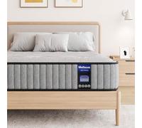 Mellsom Colchón King de 5 pies, híbrido de espuma viscoelástica y gel de 7 zonas, ortopédico de 8 pulgadas para alivio de presión y aislamiento de movimiento, 150 x