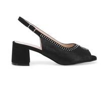 Melluso Sandalo Donna Comodo Elegante in camoscio Nero s633z 44