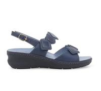 Melluso Sandalo Donna Comodo in similpelle BLU Notte k95232q 41
