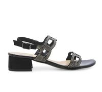 Melluso Sandalo Donna Comodo in Tessuto Nero k35182z 41