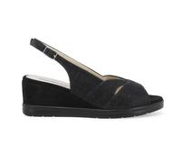 Melluso Sandalo Donna Comodo in Tessuto Nero r80339z 35
