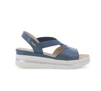 Melluso Sandalo Sportivo con Zeppa Platform e fasce elastiche BLU Jeans 019243q 35