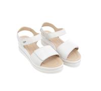 Melluso Sandalo Sportivo in Vernice Bianco con Zeppa 019185q 40