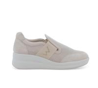 Melluso Sneaker Slip-on in camoscio Beige Chiaro con Logo a Strass r20255q 36