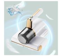 MELLYD Aspirador Colchones Antiacaros, Elimina El 99,9% De AléRgenos Y áCaros del Polvo Limpiador Colchones VibracióN De Alta Frecuencia, IluminacióN Ultravioleta Aspirador De Cama,White