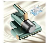 MELLYD Aspirador De Colchones Acaros, Elimina El 99,9% De AléRgenos Y áCaros del Polvo Aspirador De áCaros VibracióN De Alta Frecuencia, IluminacióN Ultravioleta Limpiador Colchones,Green