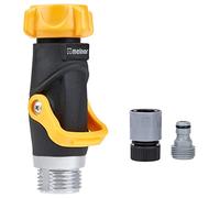 Melnor 65171AMZ - Juego de conectores de válvula de flujo de palanca, color amarillo, negro, gris