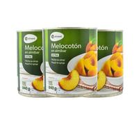 Melocotón en almíbar 840 g pack de 3