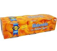 Melocotón en Almíbar Ligero - Pack 3x200 g | Fruta en Conserva en Rodajas o Mitades | Ideal para Postres y Repostería