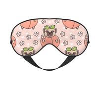 Melocotón perro rosa, Cubreojos completos Antifaz bloqueador de luz Antifaz para dormir Antifaz suave con los ojos vendados Noche