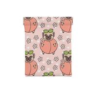 Melocotón Perro Rosa, Squeeze Top Wallet Bolsa de Almacenamiento para Mujer Monedero pequeño Bolsa de Cambio