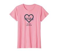 Melodía del Latido del corazón de los Amantes de la música para m Camiseta, Mujer, Rosado, 3XL