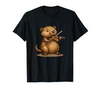 Melodías alegres con este adorable aspecto de violín de castor Camiseta