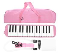 Melodica 32 teclas de piano, instrumento de piano con bolsa de almacenamiento para estudiantes principiantes, amantes de la música, instrumento musical de viento(Rosado)