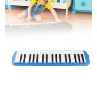 Melodica 37 teclas teclado instrumento musical de viento entrenamiento melódico portátil profesional adecuado para principiantes(azul)