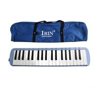 Melódica estilo piano con 37 teclas y bolsa de transporte portátil, ideal para música para estudiantes que comienzan (azul)