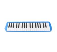 Melodica Instrumento de viento con teclado de 37 teclas, Melódica portátil con kit de soplete, material ABS para entrenamiento profesional principiante, incluye paño de limpieza y (Azul)