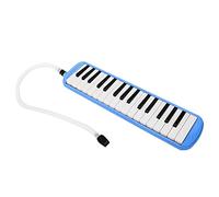 Melódica Piano De 32 Teclas, Instrumento De Viento De Armónica De Teclado Con Bolsa De Transporte Portátil Kit De Boquilla De Trompeta Para Principiantes Niños Regalo De Música Divertida(Azul)