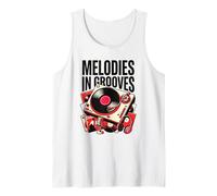 Melodies In Grooves Reproductor de música Disco de Vinilo Coleccionista Amor Camiseta sin Mangas