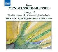 Fanny Mendelsso Fanny Mendelssohn-Hensel: Songs - Volume (CD) (Importación USA)