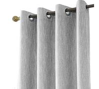 Melodieux 1 Pieza Cortinas Opacas para Salón y Dormitorio Cortinas Termicas Aislantes para Puertas Exteriores, Gris/168x137cm