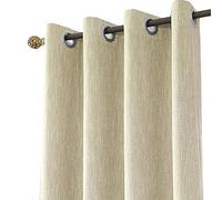 Melodieux 1 Pieza Cortinas Opacas para Salón y Dormitorio Cortinas Termicas Aislantes para Puertas Exteriores, Beige/168x183cm