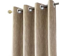 Melodieux 1 Pieza Cortinas Opacas para Salón y Dormitorio Cortinas Termicas Aislantes para Puertas Exteriores, Marrón/168x137cm