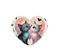 Melody - Ambientador de coche con estampado de gato y beso, para colgar, accesorios de coche para mujeres y hombres
