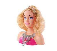 MELODY - Cabeza de peinar rubia - Melody Fashion - Peinado - 124985 - Rosa - Plástico - Decoraciones para colorear - Muñeca - Juguete para niños - Cumpleaños - Muñeca - Accesorios - A partir de 3 años