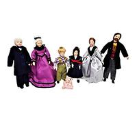 Melody Jane Casa de Muñecas Victoriana Familia de 7 Personas Miniatura Porcelana Figuras