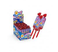 Melody Pops Sabor Fresa - Estuche de 48 Piruletas | Caramelos con palo | Musicales Divertidas con Silbato para Niños y Adultos, Caramelos Individuos Dulces para Fiestas, Regalos y Eventos