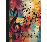 Melody Splash Composition Notebook | Creative Journal for Music Lovers and Writers: 120 Wide Rule Pages, 7.5 x 9.25 inches, for school, self-care, diary, gift idea