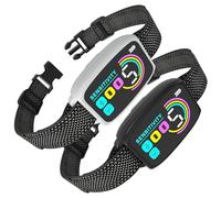 Meloive Collar Antiladridos para Perro,Collar Vibración con 8 Niveles de Sensibilidad Ajustables,4 Modos de Vibración/Fuerte Vibración/Sonido,Resistencia al Agua IP67 y Recargable,2 Piezas