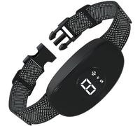 Meloive Collar Antiladridos para Perros,Collar Vibración con 8 Niveles de Sensibilidad Ajustables,4 Modos de Vibración/Fuerte Vibración/Sonido,Resistencia al Agua y Recargable,Negro