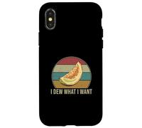 Melón divertido I Dew What I Want para los agricultores de Honeydew Carcasa para iPhone X/XS