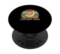 Melón divertido I Dew What I Want para los agricultores de Honeydew PopSockets PopGrip Adhesivo