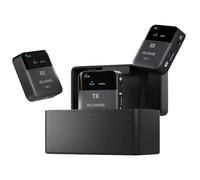 MELONARE PM-2 - Sistema de monitor inalámbrico portátil con funda de carga, transmisor y receptor de audio inalámbrico, audio de 24 bits/48 kHz, entrada OTG, interruptor overol/estéreo, IEM para