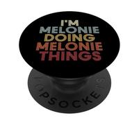 Melonie Name Melonie Personalized Name First Given PopSockets PopGrip Adhesivo