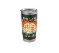 Melonpan First I Eat Melonpan Then I Do The Things Vintage Melonpan Vaso térmico de acero inoxidable de doble pared