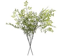 Melorca&Guilla Plantas Artificiales, 2 Ramas Artificiales Verdes de 43 Pulgadas para jarrón, Plantas Artificiales para Tienda, jardín, Oficina, decoración del hogar