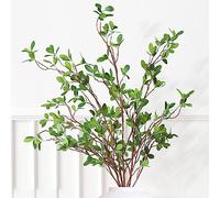 Melorca&Guilla Plantas Artificiales, 3 Ramas Artificiales Verdes de 43.3 Pulgadas para jarrón, Plantas Artificiales para Tienda, jardín, Oficina, decoración del hogar
