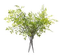 Melorca&Guilla Plantas Artificiales, 4 Ramas Artificiales de 43.3 Pulgadas de Color Verde para jarrón, Plantas Artificiales para Tienda, jardín, Oficina, decoración del hogar