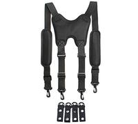 MELOTOUGH Police duty belt suspenders Tactical suspenders harness suspenders with button loop (Round)