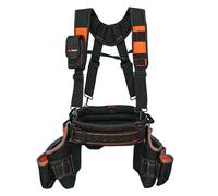 MELOTOUGH Pro Framer - Cinturón de herramientas de sistema combinado con tirantes, bolsa de herramientas de construcción, constructor, resistente, cinturón de herramientas de suspensión de carpintero