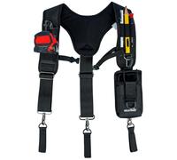 MELOTOUGH Tirantes de cinturón de herramientas para hombres, tirantes grandes y altos, cinturón de trabajo acolchado para carpintero/electricista/techo/trabajo de agricultores (espalda en Y)